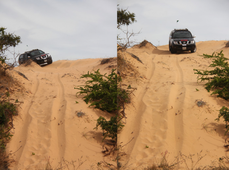 Phần lớn xe hai cầu đều có thể off road đồi cát được... nếu biết cách!