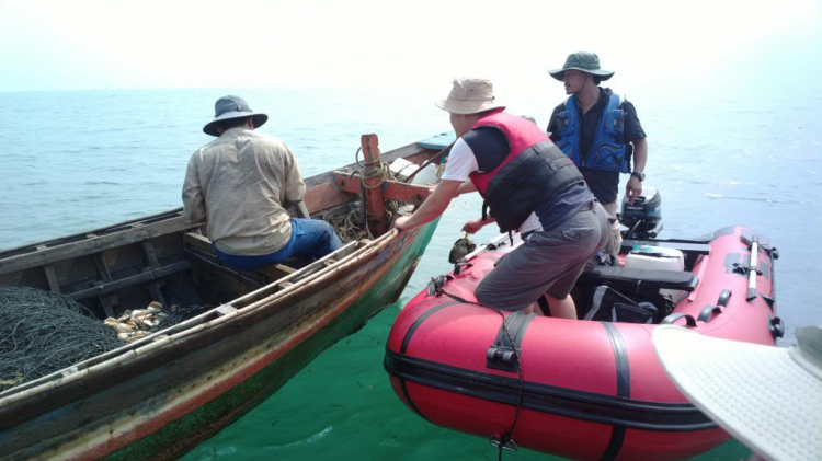 Du ngoạn trên biển bằng xuồng phao bơm hơi. Du ngoạn trên biển bằng xuồng phao bơm hơi.