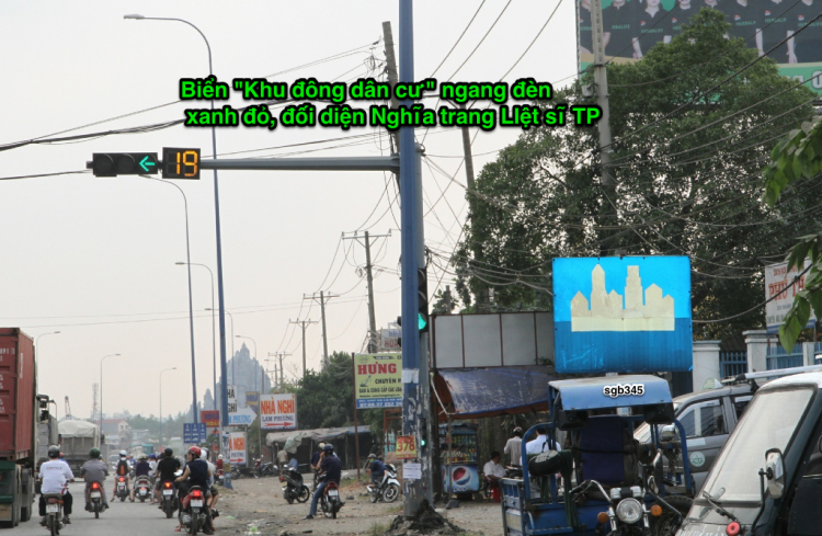 Biển báo tốc độ trên toàn Xa lộ Hà nội, địa phận Tp HCM