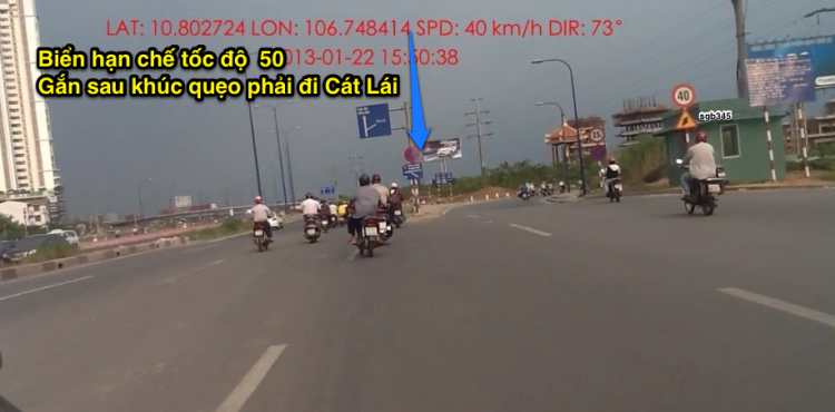 Biển báo tốc độ trên toàn Xa lộ Hà nội, địa phận Tp HCM