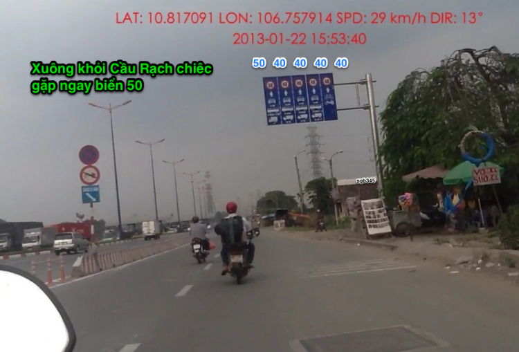 Biển báo tốc độ trên toàn Xa lộ Hà nội, địa phận Tp HCM