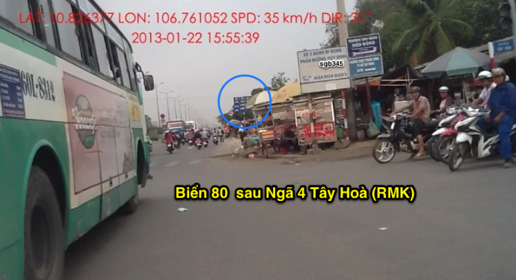 Biển báo tốc độ trên toàn Xa lộ Hà nội, địa phận Tp HCM