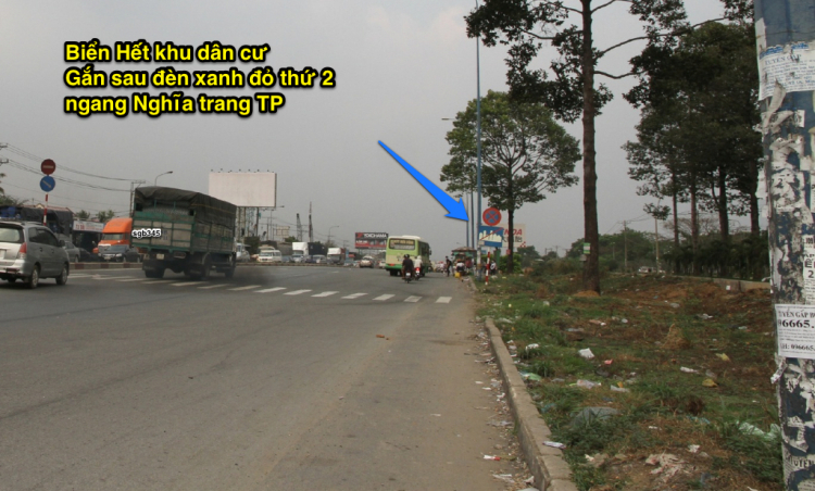 Biển báo tốc độ trên toàn Xa lộ Hà nội, địa phận Tp HCM