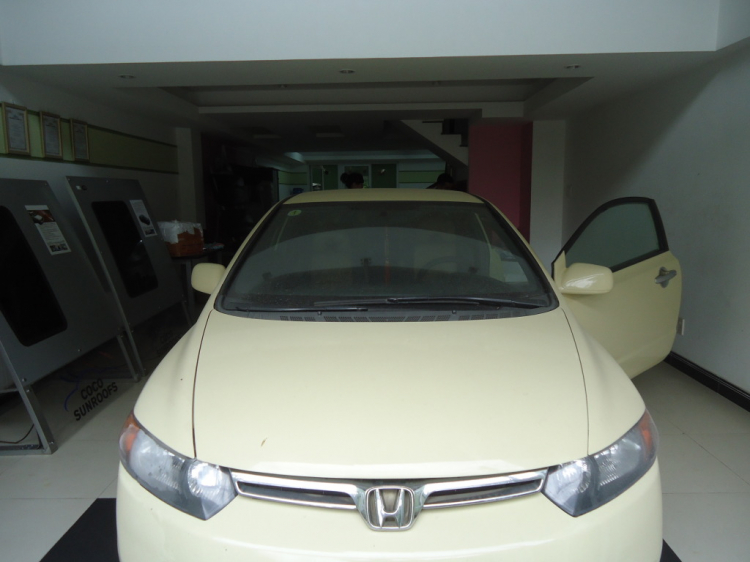 Hình ảnh Civic và CRV 2010 lên cửa sổ trời Sunroof