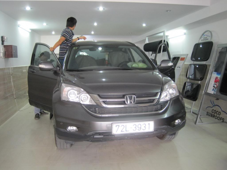 Hình ảnh Civic và CRV 2010 lên cửa sổ trời Sunroof