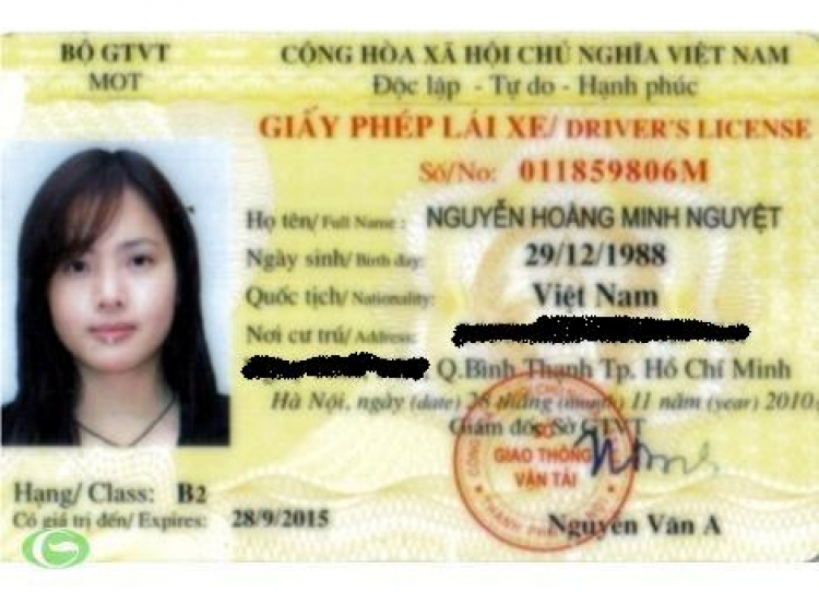 Xấu hổ vì bằng lái xe “song ngữ” của Bộ GTVT