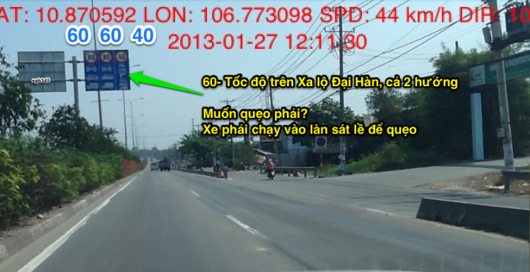 Tốc độ 60km/h cho xe hơi trên xa lộ Đại Hàn (QL1)