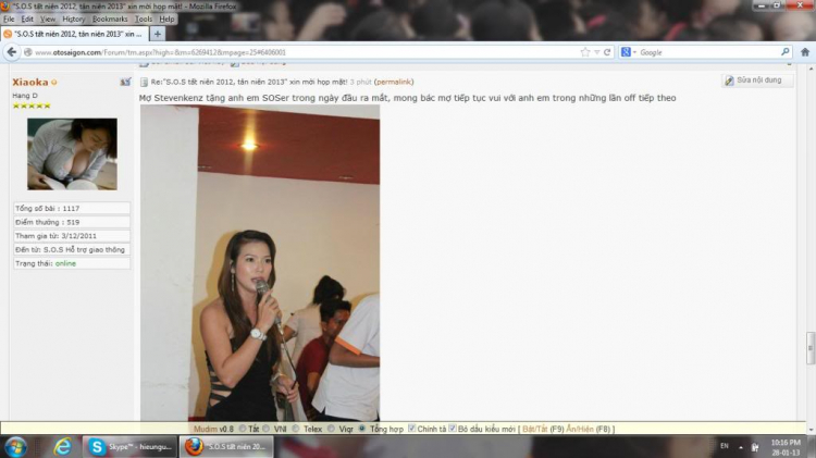 "S.O.S tất niên 2012, tân niên 2013" xin mời họp mặt! "S.O.S tất niên 2012, tân niên 2013" xin mời họp mặt!