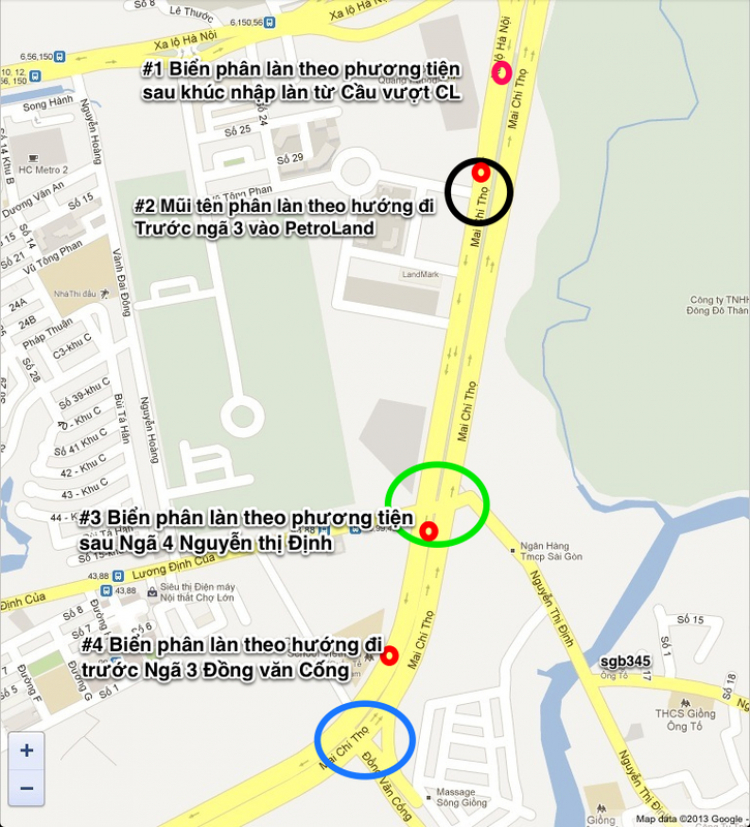 Em bị CA thổi  ngay  Ngã 3 Cát Lái gần Metro.