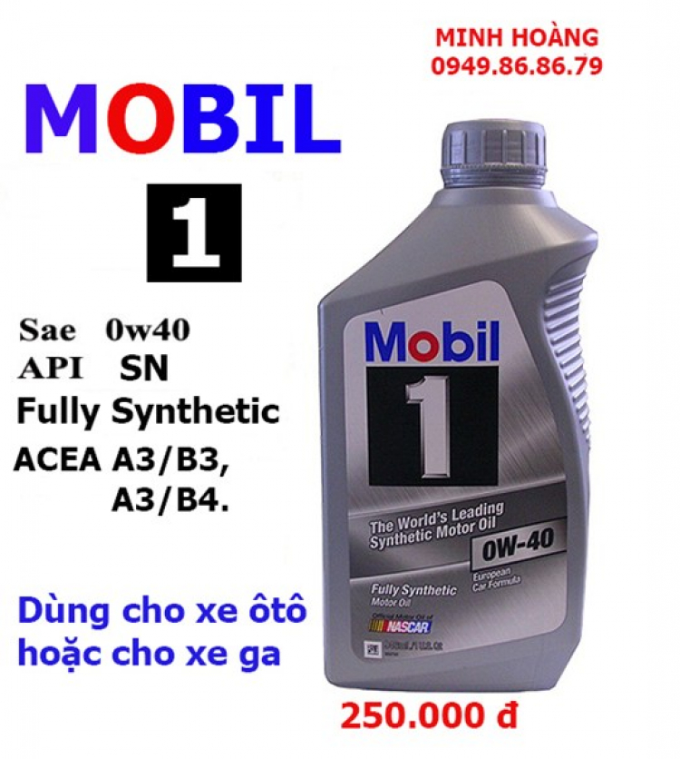 Dầu nhớt Motul , Mobil1 , Shell , CastroL , BP cho ngựa sắt yêu dấu kể cả ngựa xích thố