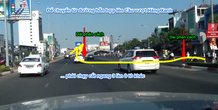 Lưu thông qua gầm Cầu vượt Hàng Xanh cũng thật đơn giản Lưu thông qua gầm Cầu vượt Hàng Xanh cũng thật đơn giản