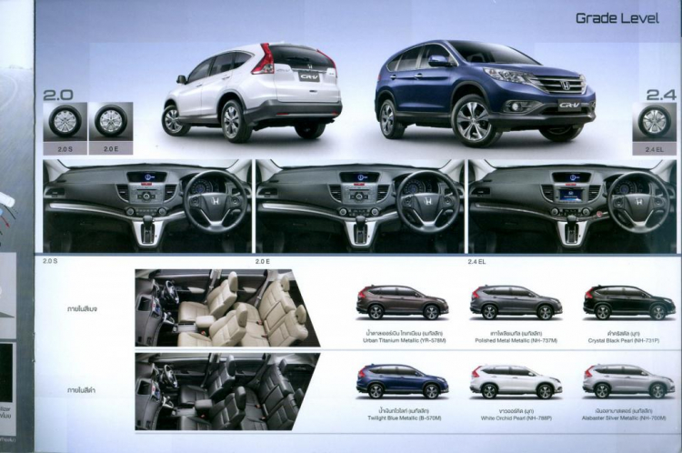 [CR-V 2013] Catalogue tiếng Thái