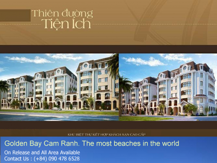 dự án GoldenBay Cam Ranh,có được không các bác?