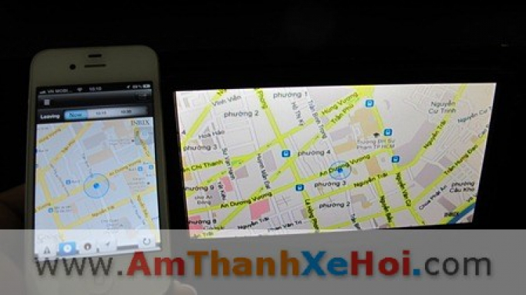 Dùng google map trên di động khi chạy xe