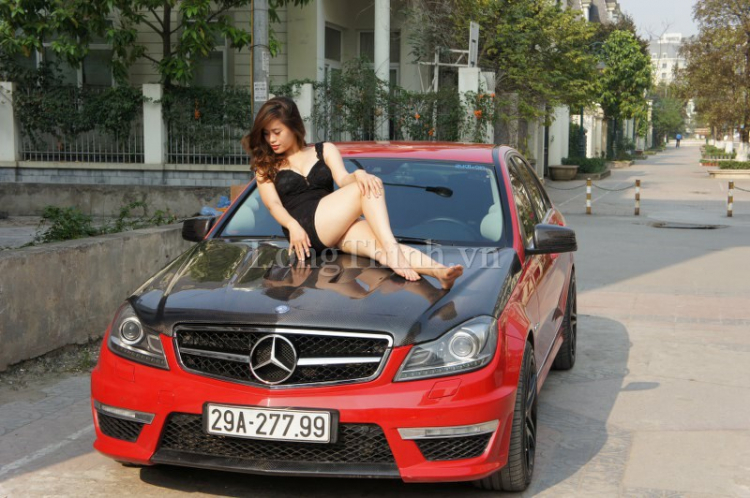 "Hot Girl" & "Mercedes C63 AMG" độ từ C200 by LONG THỊNH