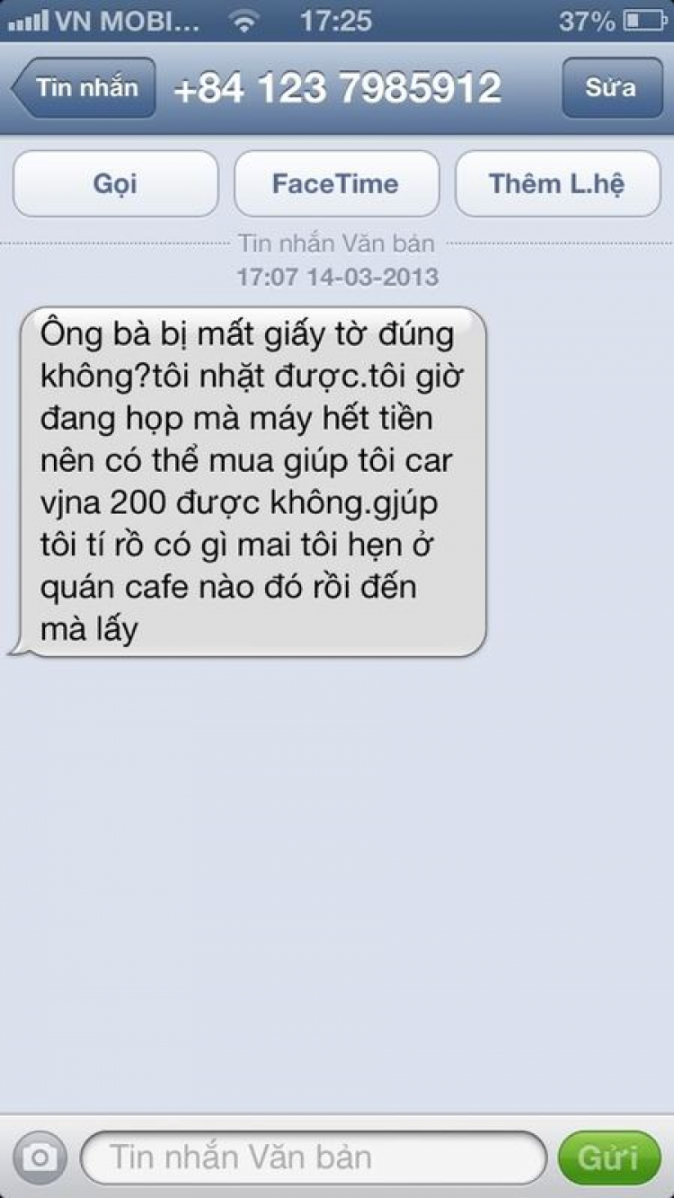 Mất giấy tờ