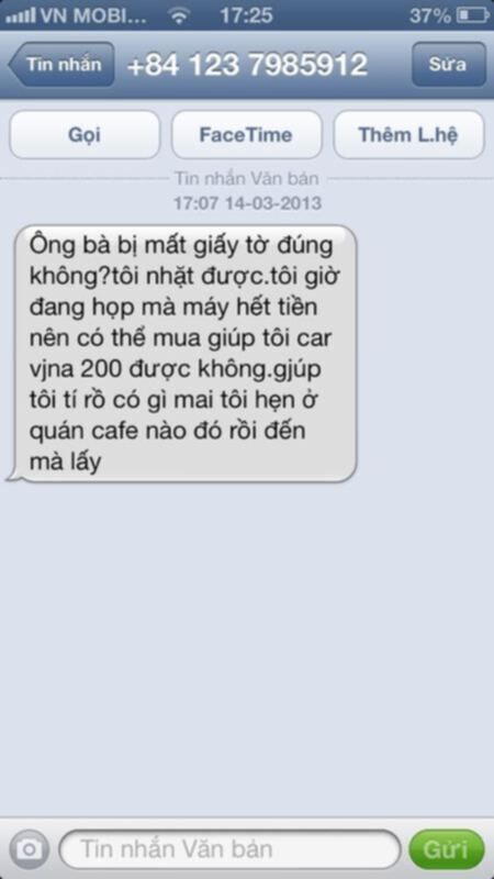 Mất giấy tờ