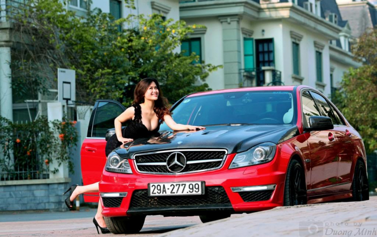 "Hot Girl" & "Mercedes C63 AMG" độ từ C200 by LONG THỊNH