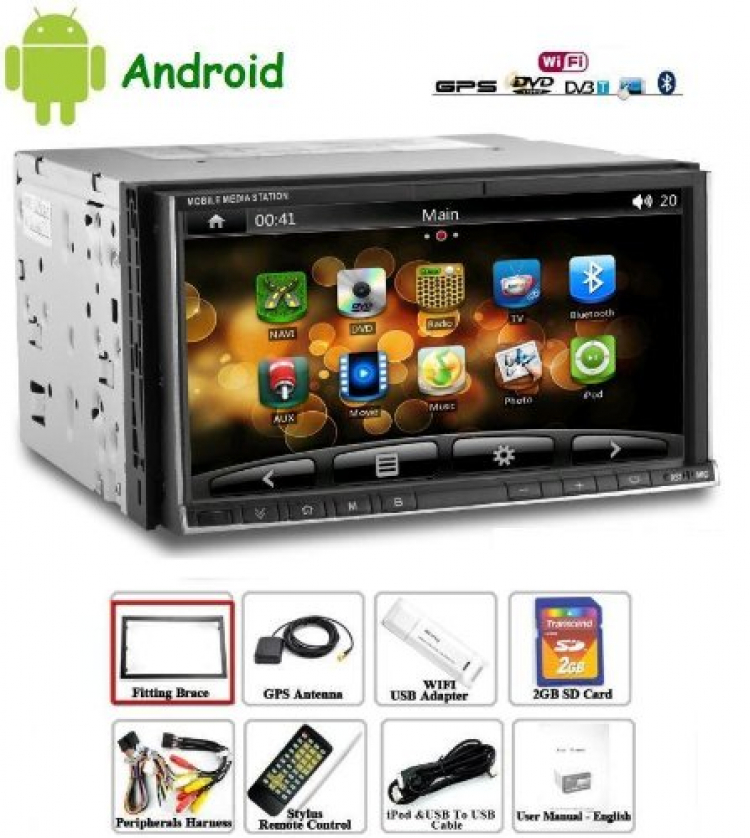 Android 2.3.5 DVD 2-DIN (GPS/3G/Wifi/Ipod)...