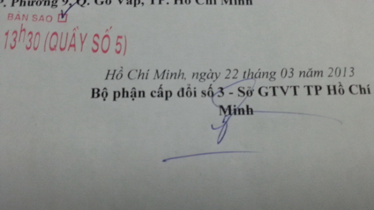 Chú ý...cò đổi giấy phép lái xe mẫu mới.