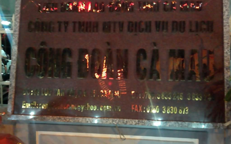 cần thông tin điểm vui chơi cà mau ,bến tre,