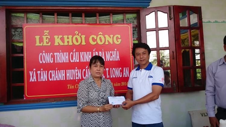 Khởi công xây cầu từ thiện cho người nghèo tại xã Tân Chánh, H.Cần Đước