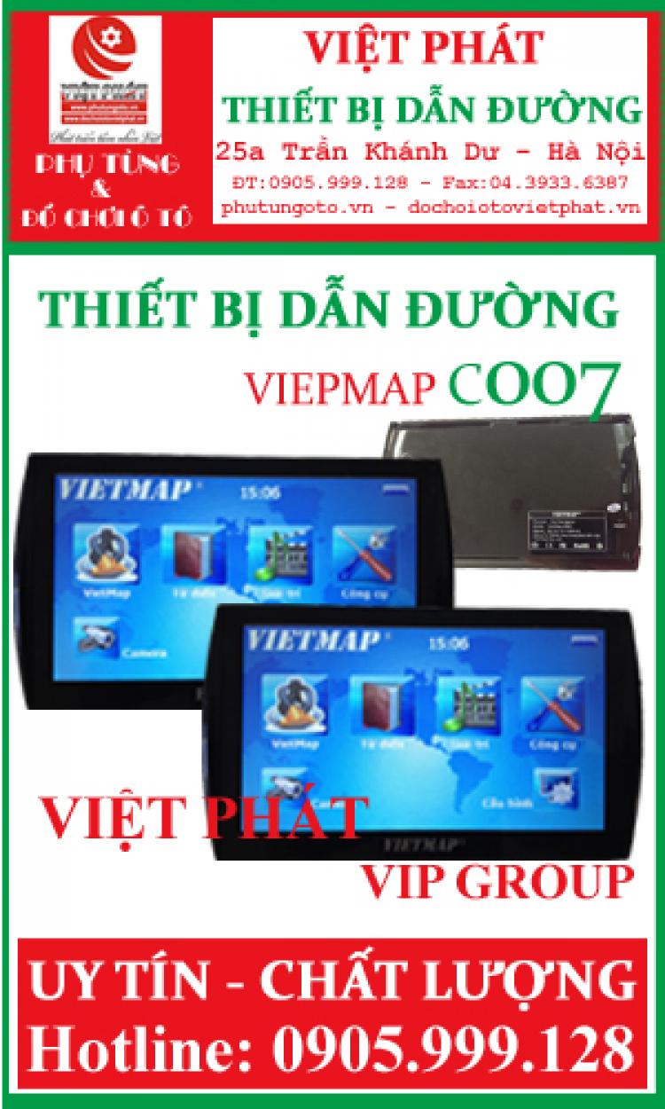 Thiết bị dẫn đường cho ô tô - Sản phẩm mới của Việt Phát