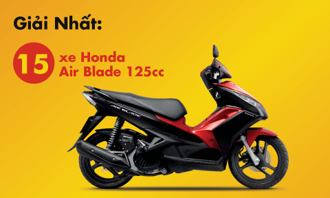 Thay nhớt Shell Advance, có cơ hội trúng 03 xe Honda SH, 15 xe Honda Air Blade