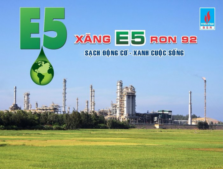 Các bác có sử dụng xăng sinh học E5