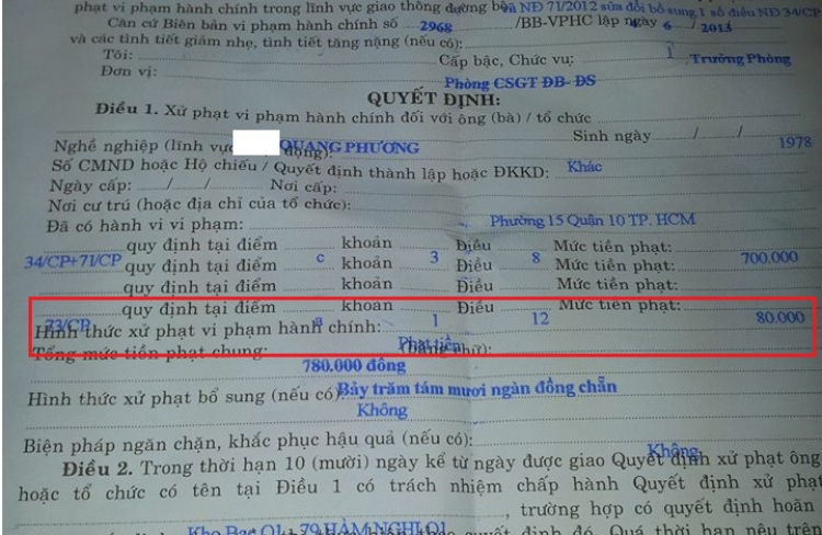 Có mang bằng lái mà thiếu CMND có bị phạt???