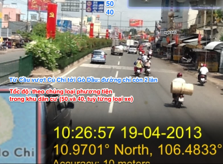 Biển báo tốc độ QL22, hướng từ Tp HCM đi Gò Dầu (Tây ninh) Biển báo tốc độ QL22, hướng từ Tp HCM đi Gò Dầu (Tây ninh)