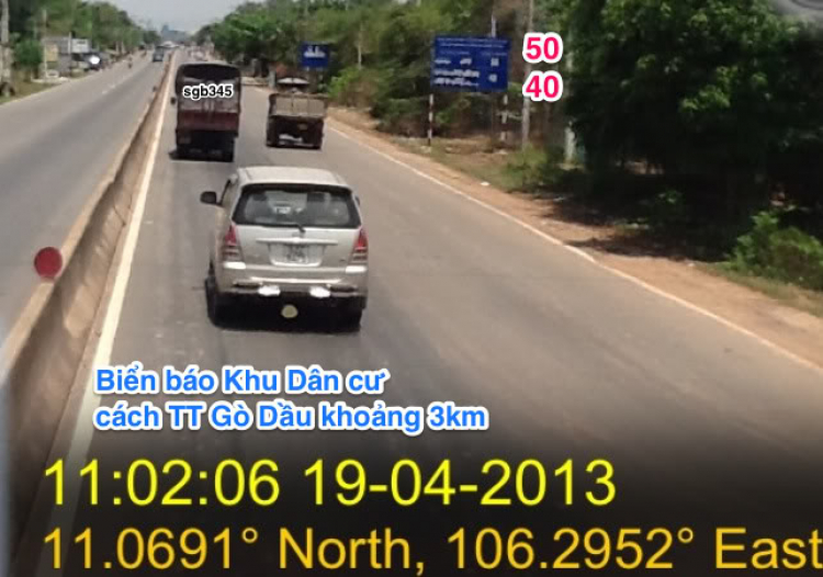 Biển báo tốc độ QL22, hướng từ Tp HCM đi Gò Dầu (Tây ninh) Biển báo tốc độ QL22, hướng từ Tp HCM đi Gò Dầu (Tây ninh)