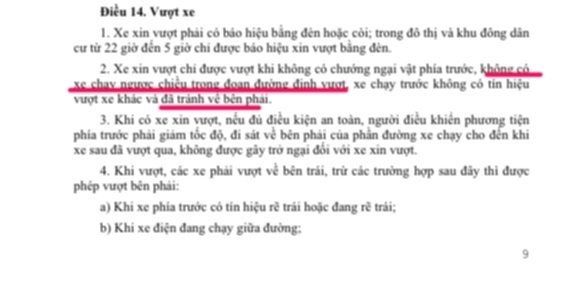 Hổi về biển báo cấm oto vượt trên đại lộ Đông Tây