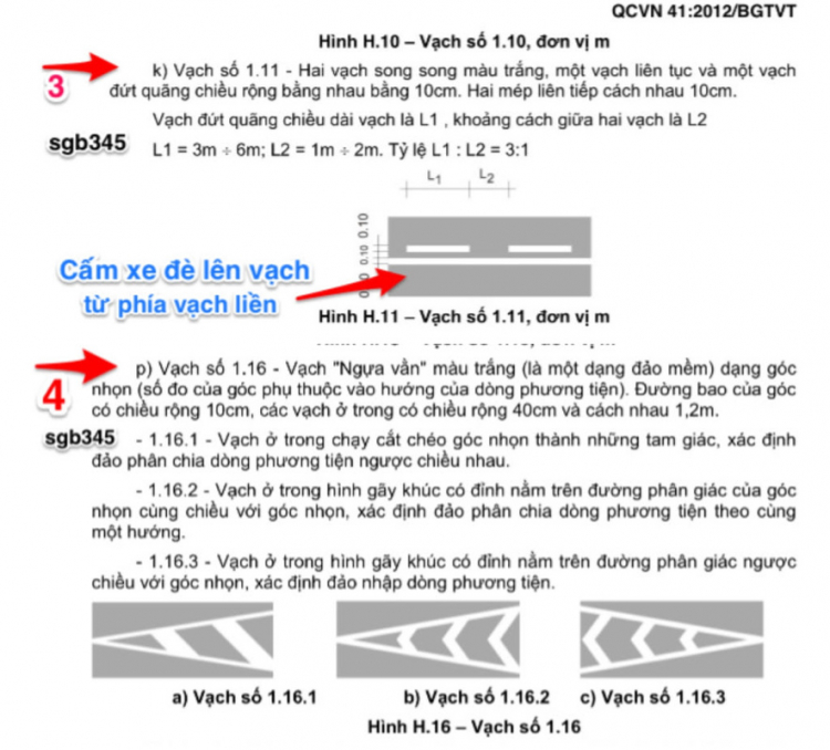 Vạch liền - loại nào luật cấm đè, loại nào luật không cấm đè?