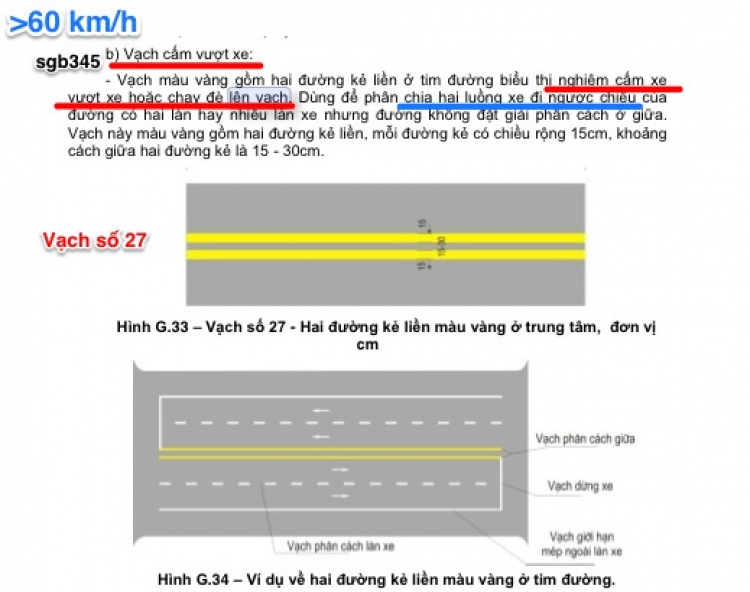 Vạch liền - loại nào luật cấm đè, loại nào luật không cấm đè?