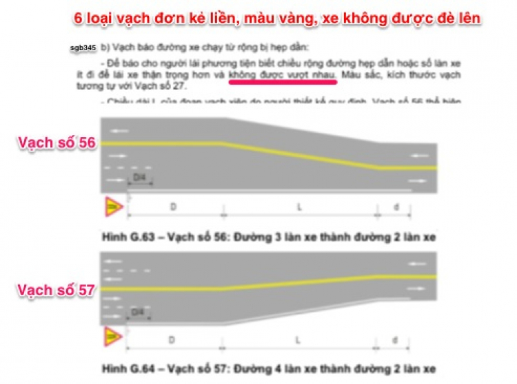 Vạch liền - loại nào luật cấm đè, loại nào luật không cấm đè?