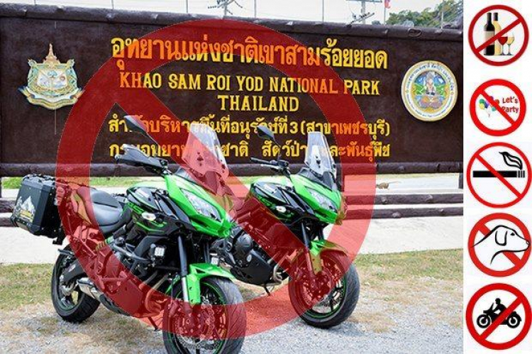 Thái Lan cấm biker chạy xe phân khối lớn vào rừng quốc gia