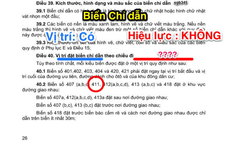 Các xe đi thẳng tại nơi có biển chỉ dẫn "Nơi quay đầu xe" có phạm luật hay không?