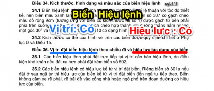 Các xe đi thẳng tại nơi có biển chỉ dẫn "Nơi quay đầu xe" có phạm luật hay không?