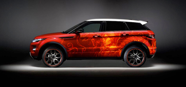 Cháy range rover evoque 2013