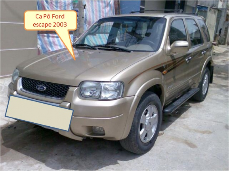 Em giao lưu 1 số đồ cho oto Ford Escape nhé