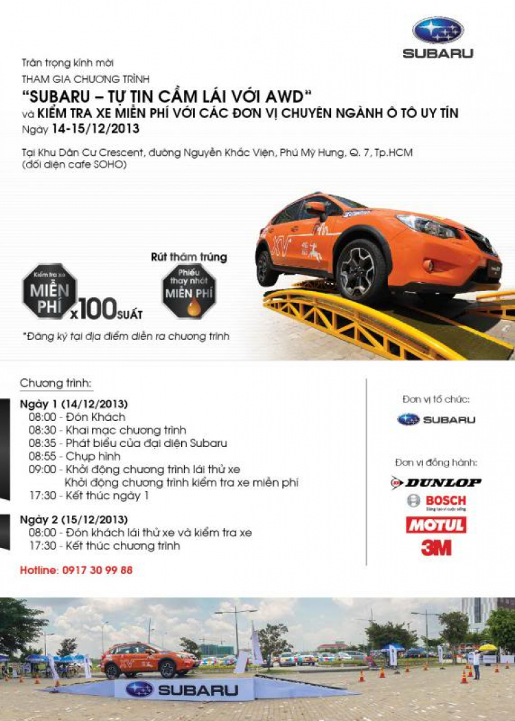 [Subaru FC] Hẹn hò cafe và test drive Subaru vào thứ 7 14/12 Cafe Soho Phú Mỹ Hưng