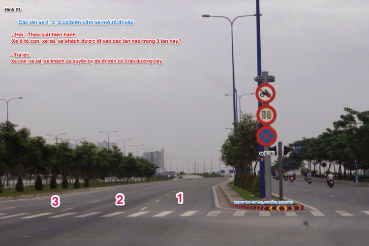 Rất khó để phạm lỗi "đi không đúng phần đường, làn đường quy định" Rất khó để phạm lỗi "đi không đúng phần đường, làn đường quy định"