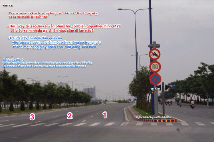 Rất khó để phạm lỗi "đi không đúng phần đường, làn đường quy định" Rất khó để phạm lỗi "đi không đúng phần đường, làn đường quy định"