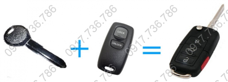 Chìa khóa Ford Everest độ lại thành chìa gập Chìa khóa Ford Everest độ lại thành chìa gập