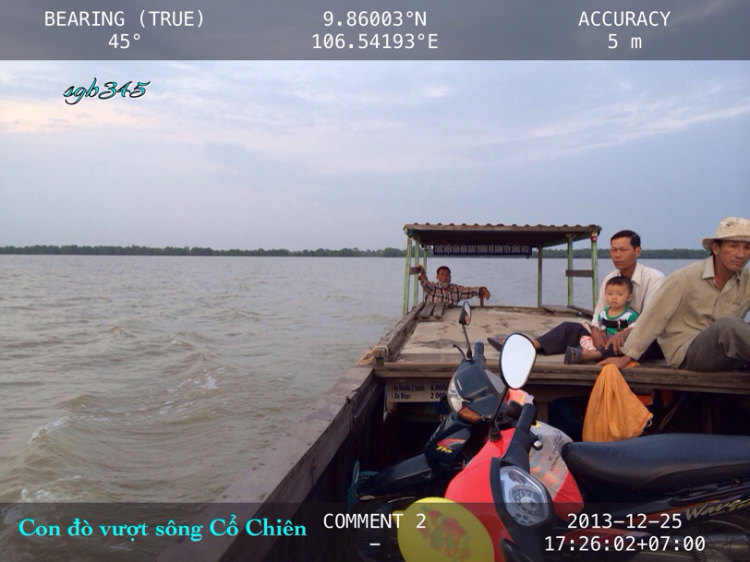 Chạy Honda, vượt qua 12 cửa sông Cửu Long bằng đò ngang, 1 mình, 2 ngày Chạy Honda, vượt qua 12 cửa sông Cửu Long bằng đò ngang, 1 mình, 2 ngày