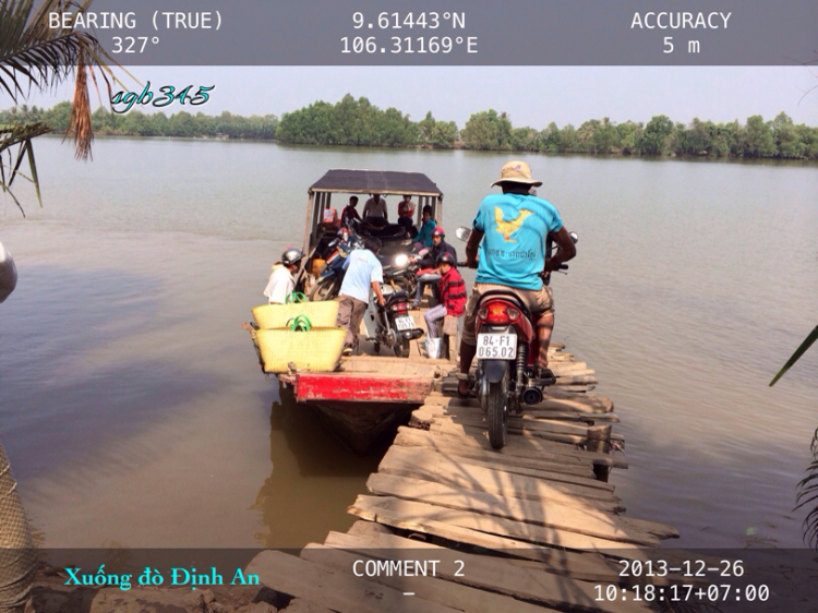 Chạy Honda, vượt qua 12 cửa sông Cửu Long bằng đò ngang, 1 mình, 2 ngày Chạy Honda, vượt qua 12 cửa sông Cửu Long bằng đò ngang, 1 mình, 2 ngày