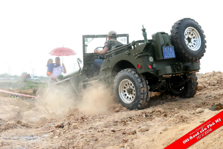 Cuộc thi Off-Road tại chân cầu Phú Mỹ 18/1/2014