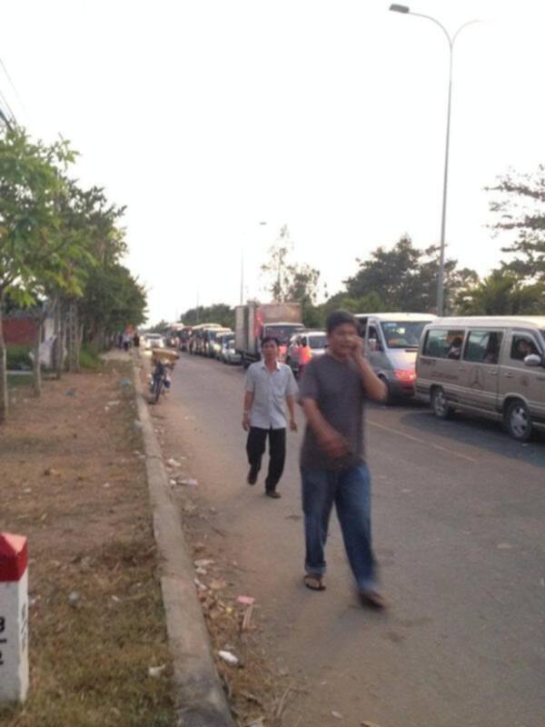 Tình hình QL 1A, khúc cầu An Hữu - Tiền Giang Tình hình QL 1A, khúc cầu An Hữu - Tiền Giang