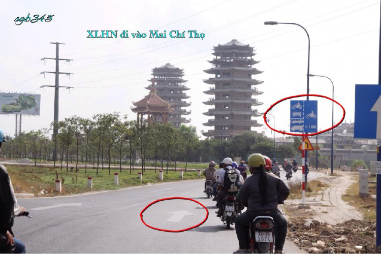 Đường rẽ từ XLHN vào Mai Chí Thọ